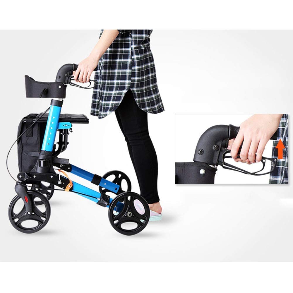 Deambulatore Per Anziani Deambulatore Con Carrello Deambulatore Con Ruota Con Sedile, Deambulatore Multifunzione, Anziani, Disabili, Paziente Infortunato Ausilio Per La Deambulazione Multifunzione