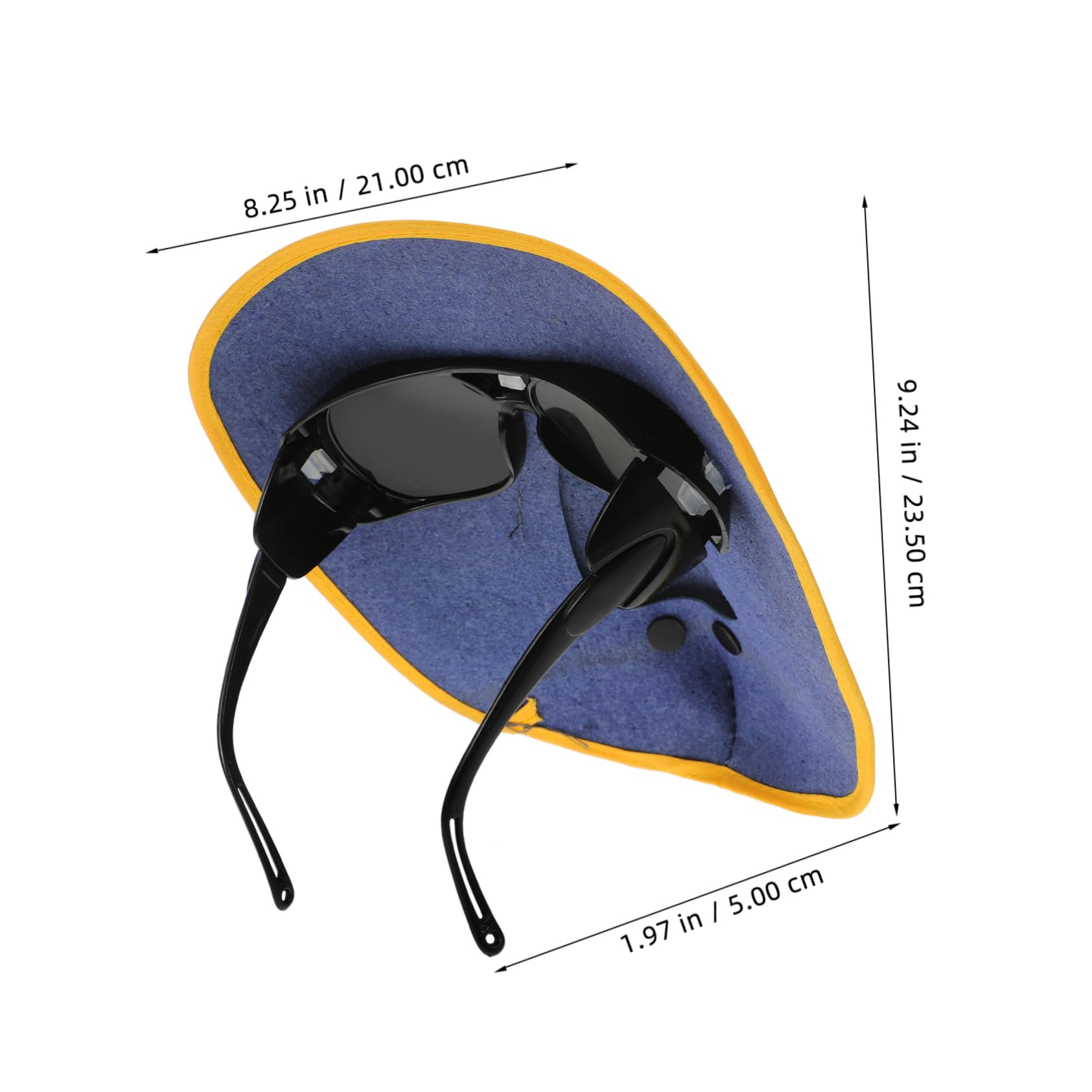 Uonlytech Cowhide Welding Headgear with Adjustable Strap Comfortable Design Eye Protection Mask for Welding Tasks for Men and Women