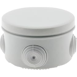 Caja De Distribucion Electrica Plastica Zenitech - Caja impermeable (diámetro 80 Prof. 45 mm, IP55)