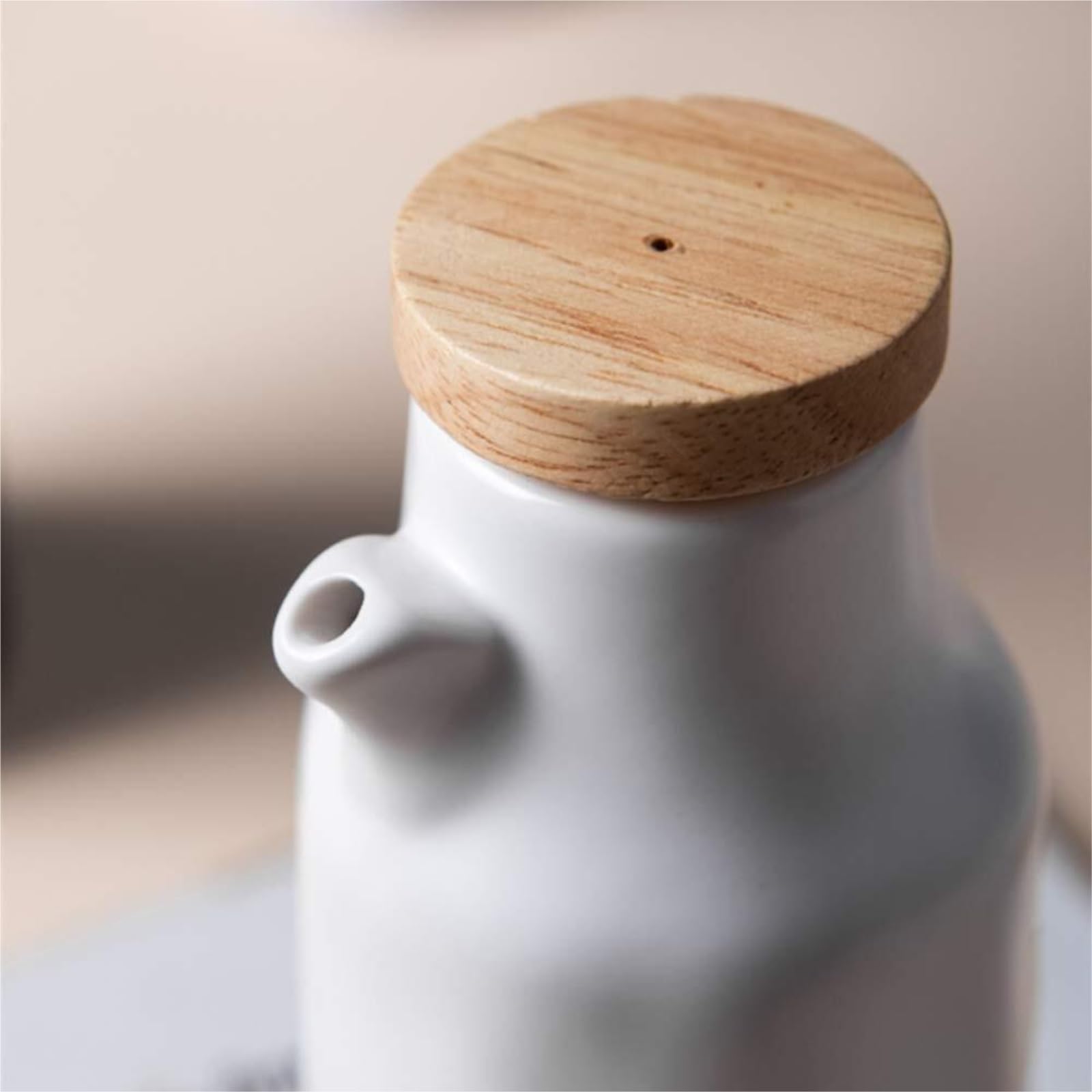 Dispenser per Salsa di Soia Set di Bottiglie di Dispenser for Olio E Aceto in Ceramica, Dispenser for Condimenti Liquidi for Set da Ristorante Contenitore Dell'olio