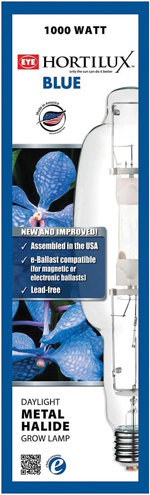 Hortilux 1000w Blue Metal Halide, H Lamp T-120