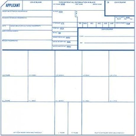 Fingerprint Cards Applicant FD-258: Streamline Your Hiring Process