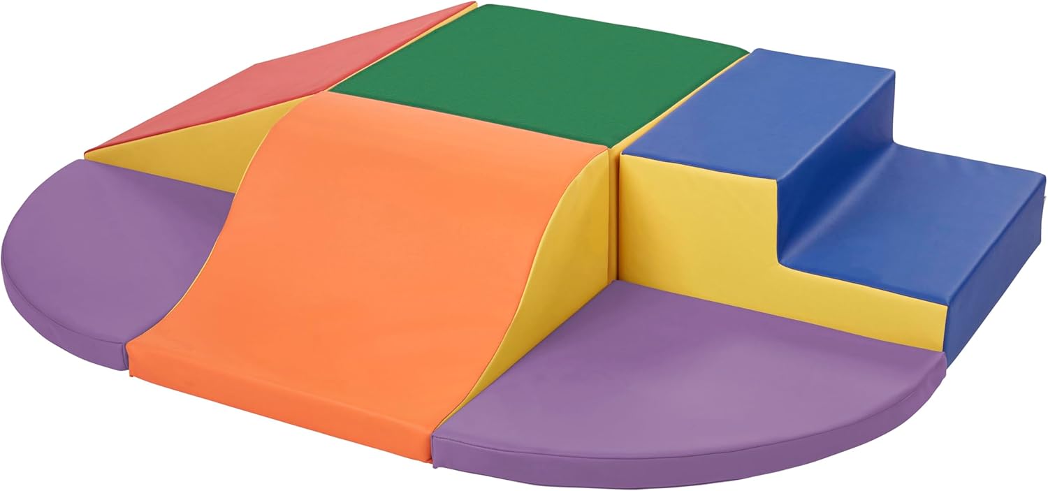 Little Haven Step & Slide Wall Climber, Indoor Playset, Assorted, 6-Piece