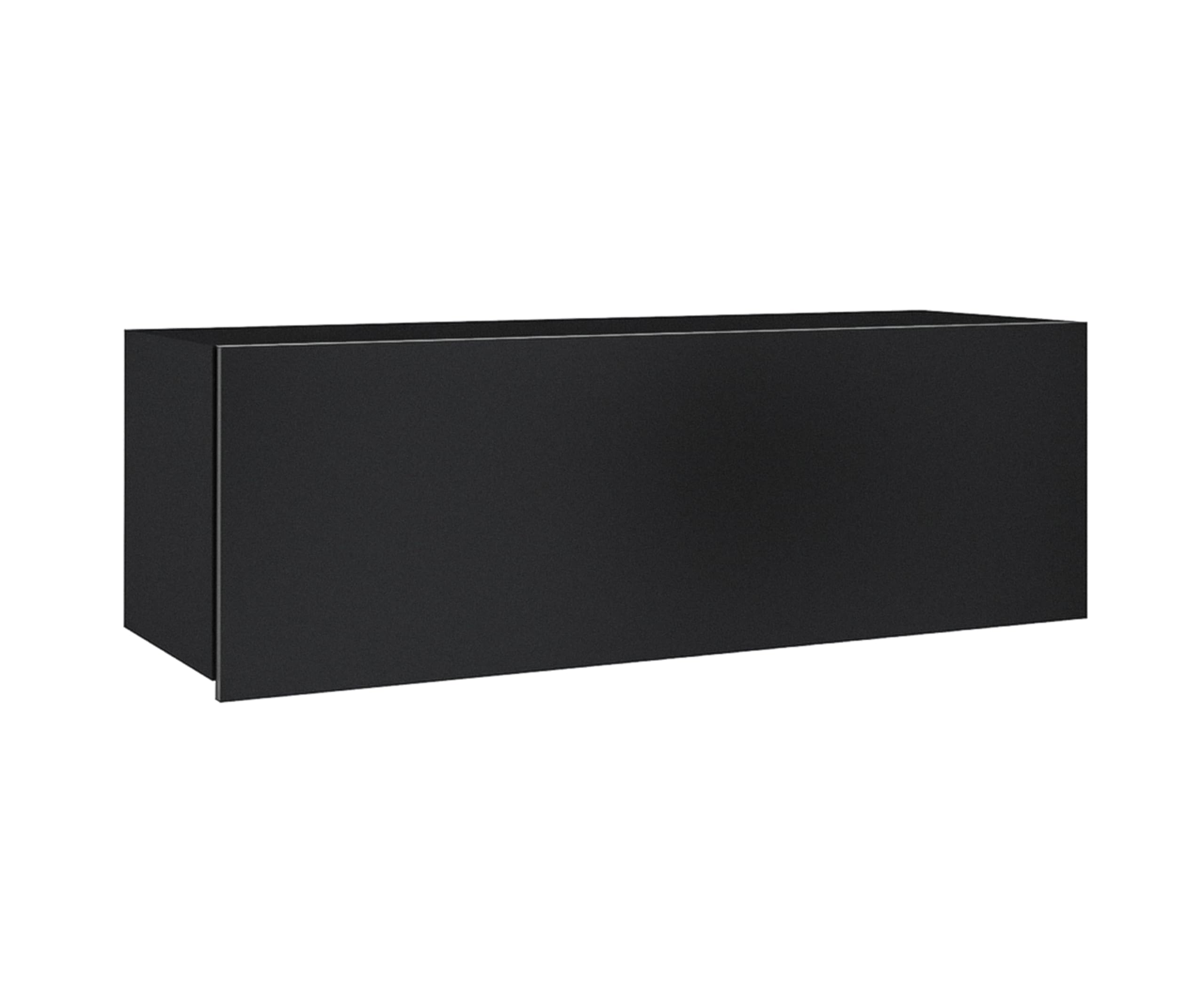 Wohnwand Modern Kossana 1 – 300cm Breite, Stilvoll Schwarz