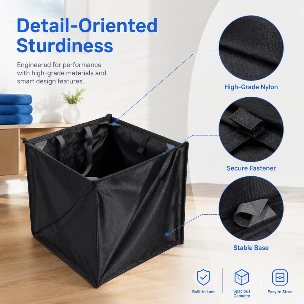 Cesta de Almacenamiento de Cuerda de Escalada, Cesta de Almacenamiento Plegable de Nailon para Cuerda de Escalada, Bolsa de Marco de Almacenamiento para Movimiento de