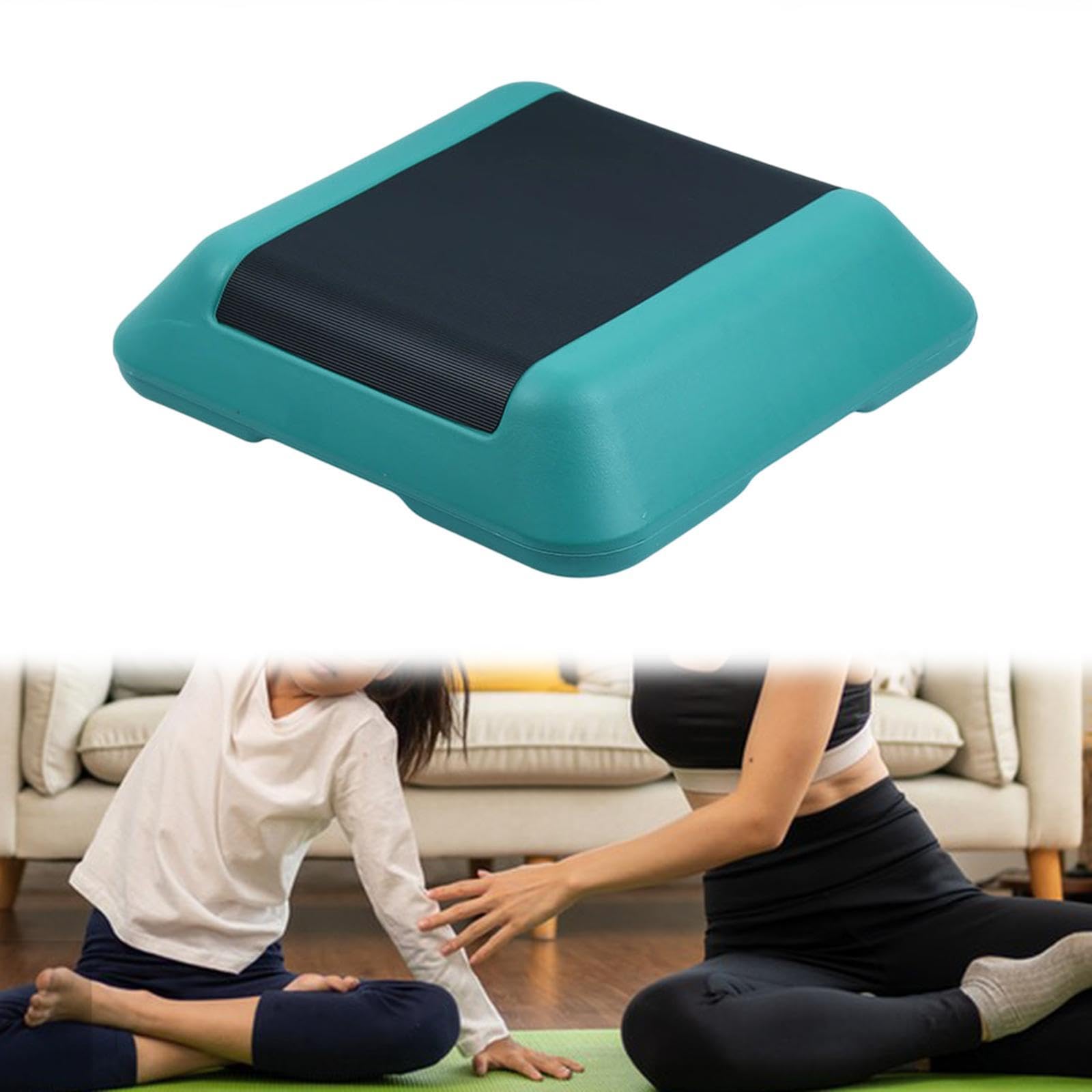 Merishopp Aerobic Fitness Stepper 15.7 in Yoga Lightweight Deck Exercise Step Platform Green-image-9