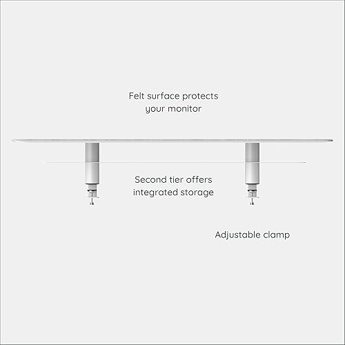 Miniatura 3 de Branch Soporte para Monitor - Elegante y Duradero Soporte de Acero con Recubrimiento en Polvo con Forro de Fieltro Suave - Elevador de Monitor