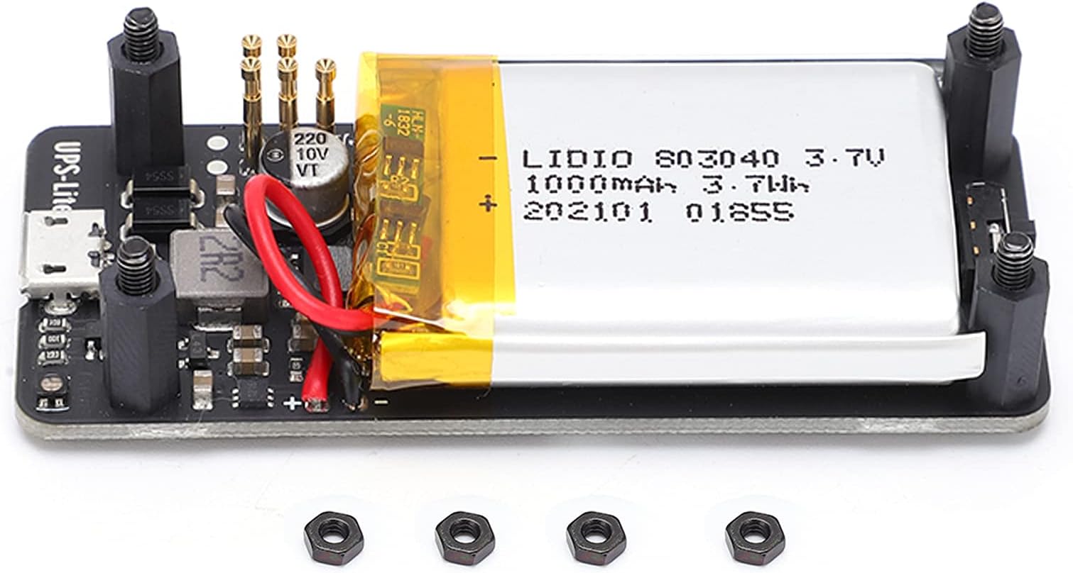 UPS Power Board Lite Supply Battery Pack Charger Accessory for Zero with 1000mAh Lithium Battery Premium Printed Circuit Board 5V2A Power Adapter Recommended