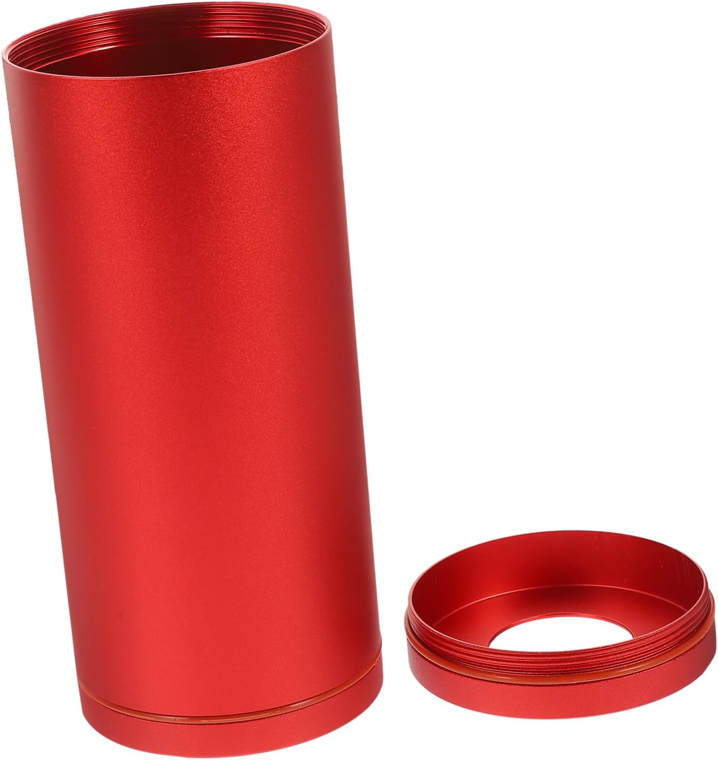 Car Tissue Holder Cylinder Aluminum Round Tissue Box Compact Water Resistant Refillable Dispenser for Car and Home Use