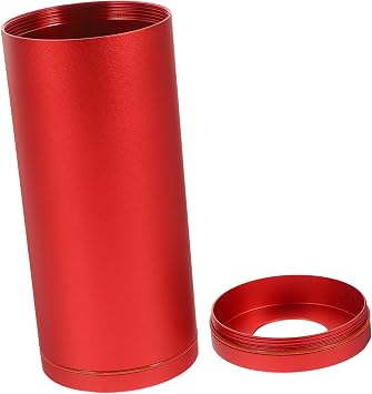 Car Tissue Holder Cylinder Aluminum Round Tissue Box Compact Water Resistant Refillable Dispenser for Car and Home Use
