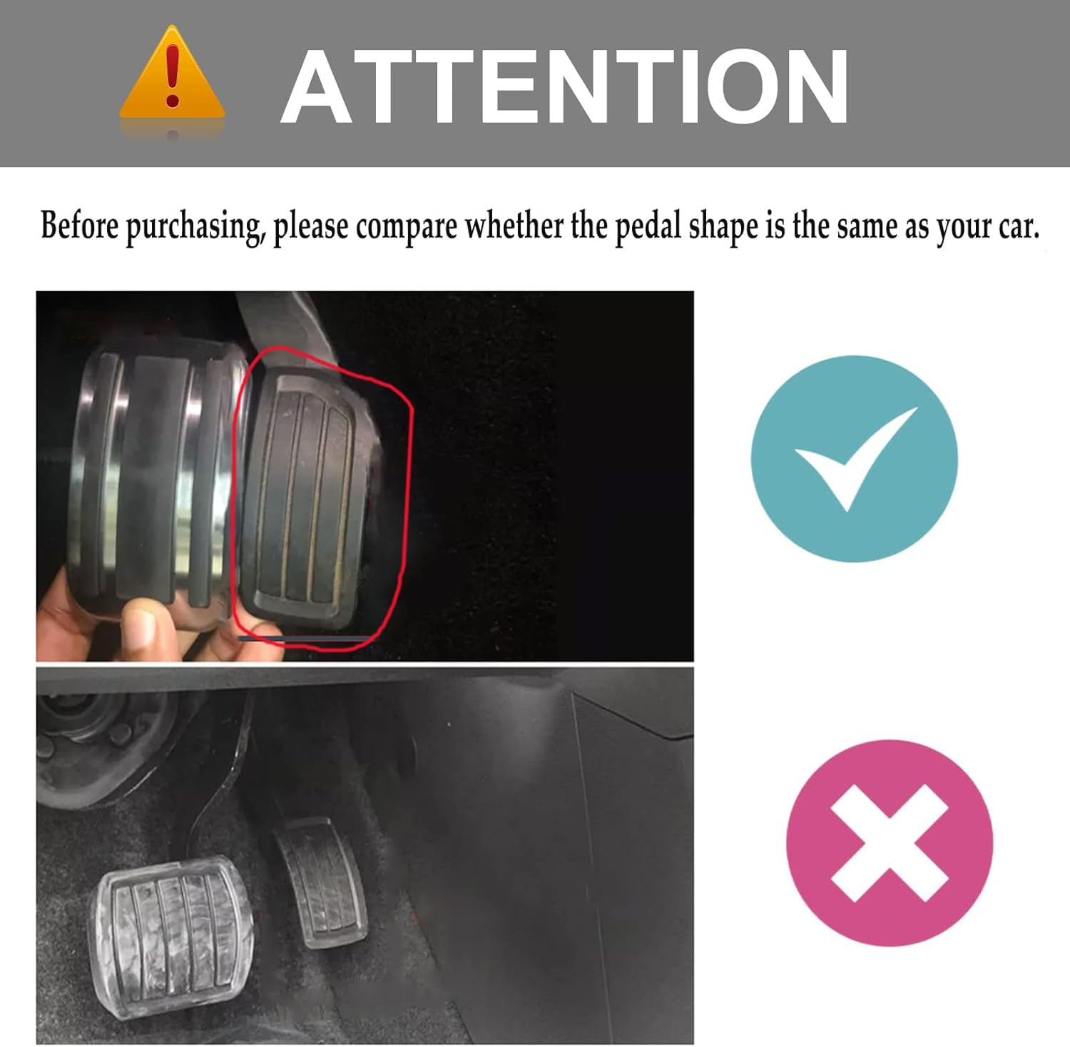 YEE PIN compatibile con Renault Captu*r 2 2013-2023 / Dacia Duster/Dacia sandero stepway 3 Protezione a pedale anti-slip in lega Accelerato Accelerator Cover (per trasmissione manuale)