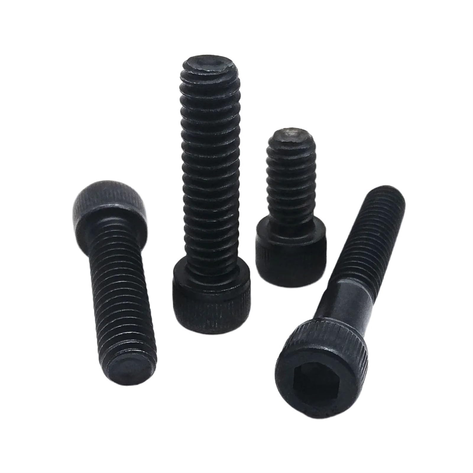 Ctongrun-Bulloni a testa cilindrica UNF 0# UNC 2# 4# 5# 6# 8# 10# Viti a brugola con esagono incassato in acciaio legato nero Durevole e resistente(5/8",50pcs UNC 4-40)