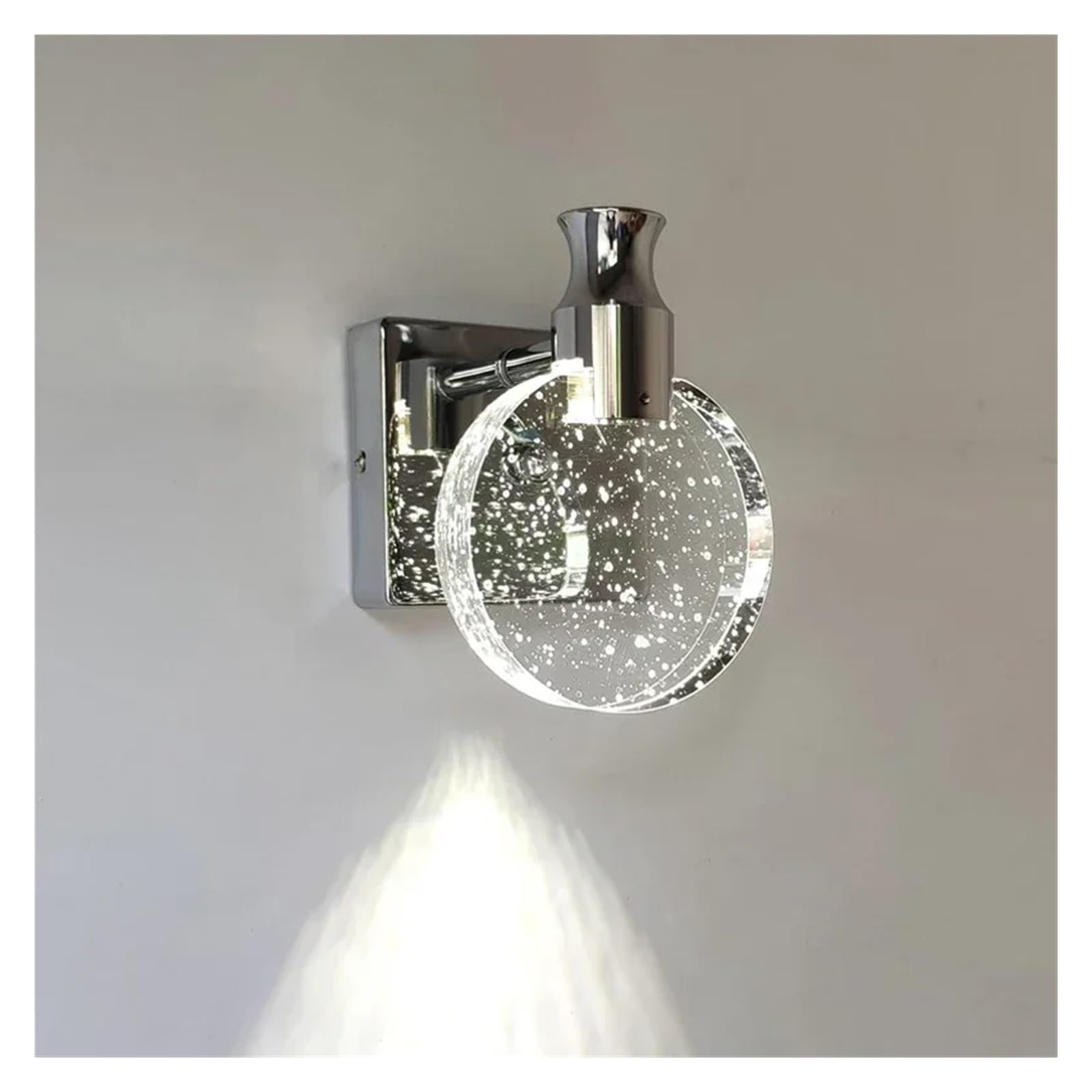 IvyLoutish Crystal LED Wall Lamp Bedroom Living Room Aisle Bathroom Bedside Mirror Decoration Lighting Fixtures Modern Wall Sconce Lights,Modern