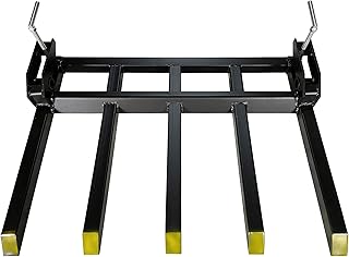 BDI Wear Parts Debris Forks to 48" Bucket, Clamp on Pallet Forks 2500 lbs Loading Capacity, 21" Length Heavy Duty Clamp-On Pallet Fork for Loader Skidsteer Tractor Attachments