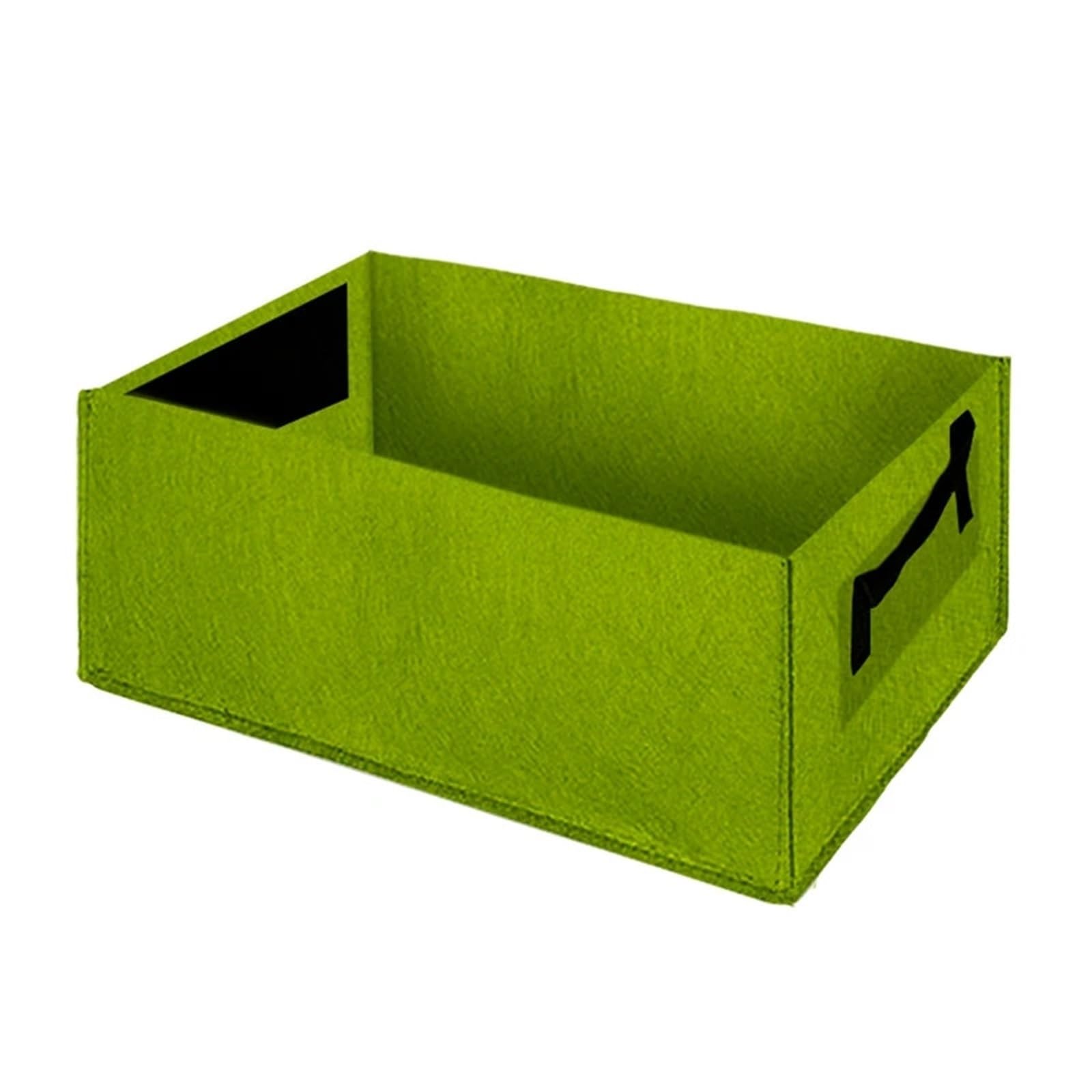 DCUIPG 3Pcs Felt Plants Grow Bag Home Garden Vegetable Planting Container Rectangle Nursery Pots Flower for Vegetables