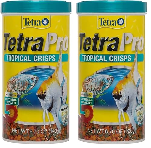 TetraPro Tropical Crisps 6.70 Ounces, Fish Food, Advanced Clear Water