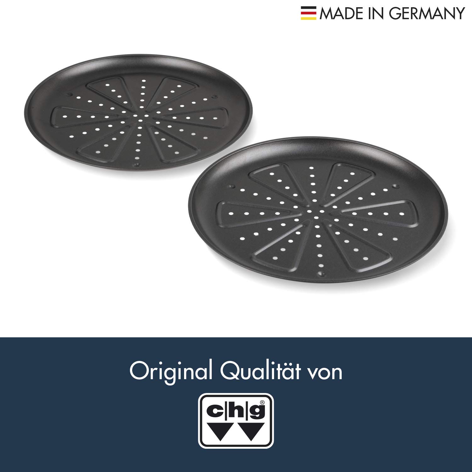 CHG 9776-46 Pizzablech, 2 Stück (d = 28 cm)