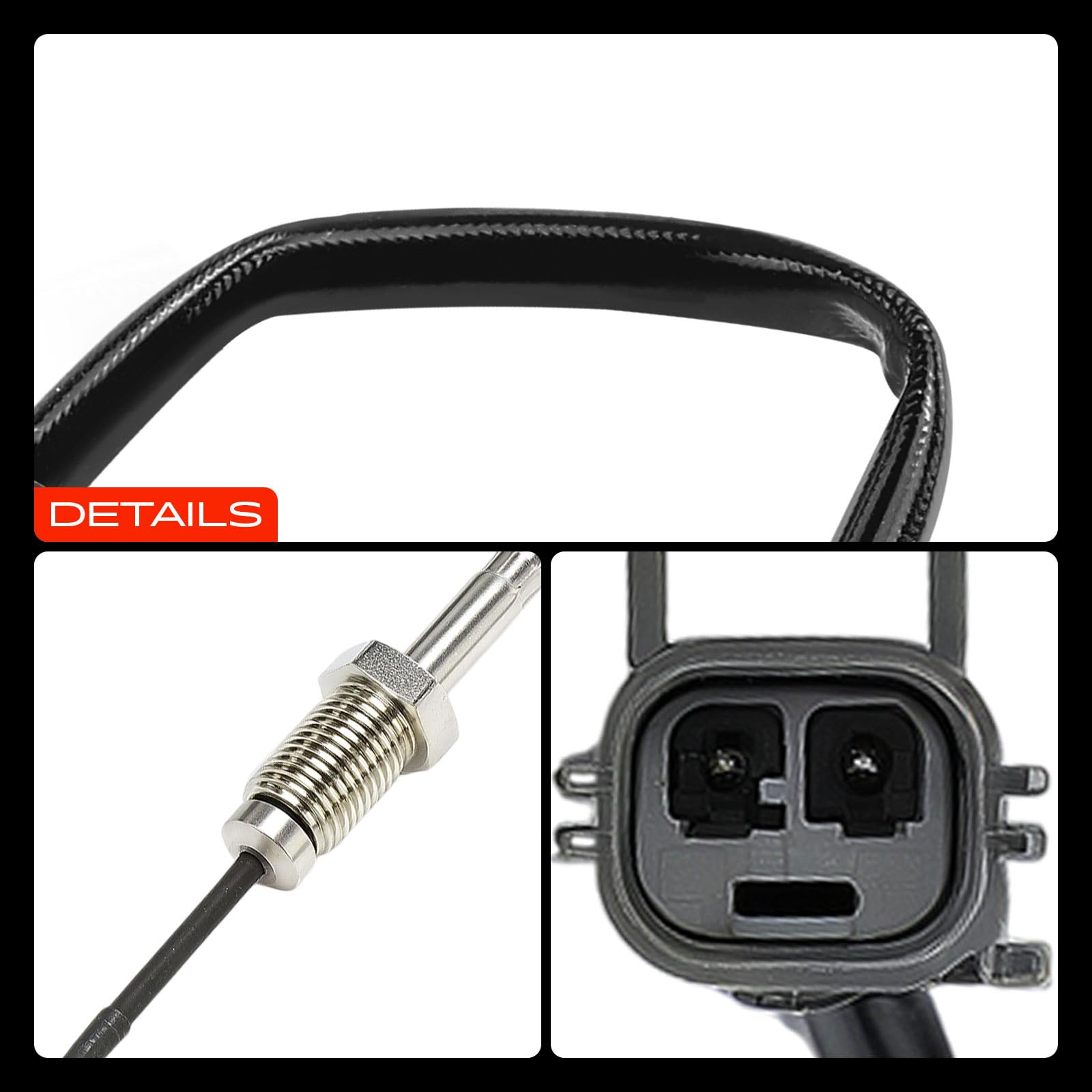 Frankberg Abgastemperatursensor Abgassensor Kompatibel mit Transit Courier B460 MPV Transit Courier B460 Kasten/MPV Replace# GK3112B591AB