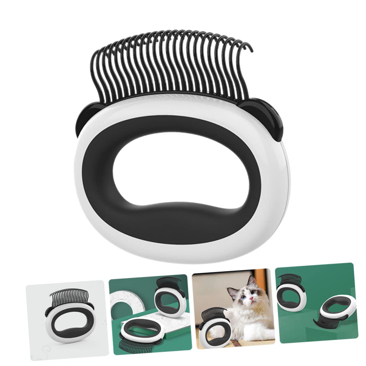 VANZACK 4stücke Katzenhaarbürste Ergonomischer Reinigungskamm Für Katzen Tragbarer Massagekamm Zur Fellpflege Für Tägliche Anwendung Und Baden Robustes Design Für Effektive