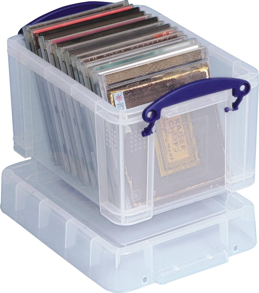 Really Useful 245 x 180 x 160mm 3L Box with Lid - Clear