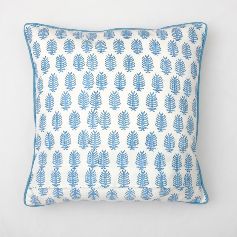 Ridhi Block Print Cotton Throw Pillow Covers for Decorative