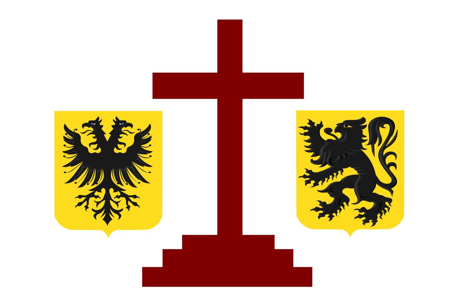Drapeau Geraardsbergen résistant aux intempéries pour extérieur