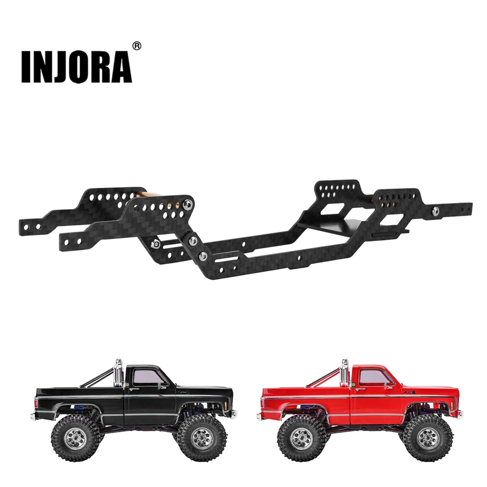 Amazon.com: INJORA LCG Carbon Fiber Chassis Kit Frame Girder for 1