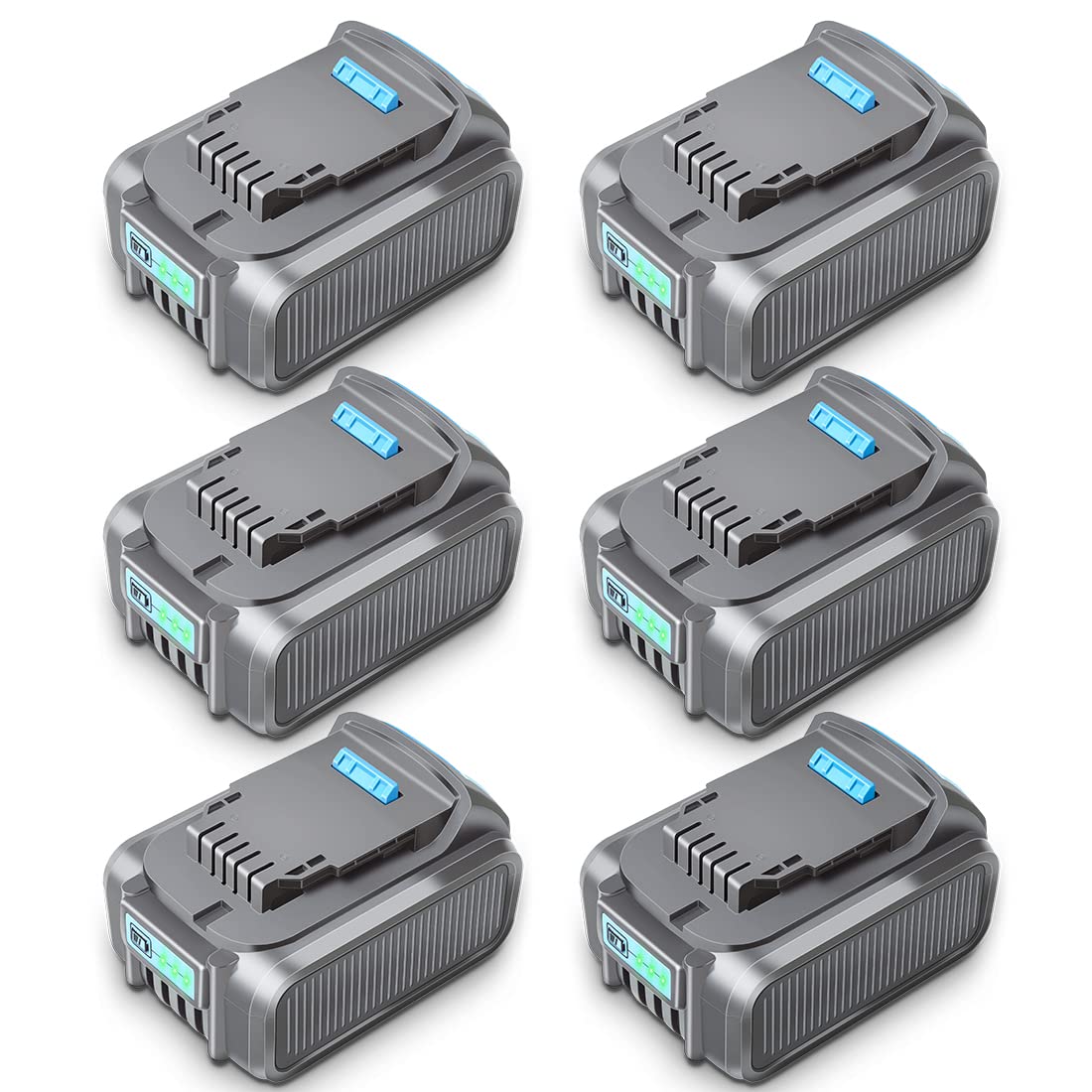 20V 6.0Ah Battery Replacement for Dewalt 20V Battery with Multiple Compatibility and Ultra-High Capa