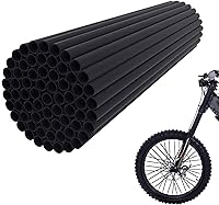 Vista 1 de JFG RACING protectores de plástico para radios de bicicleta o motocicleta, Negro