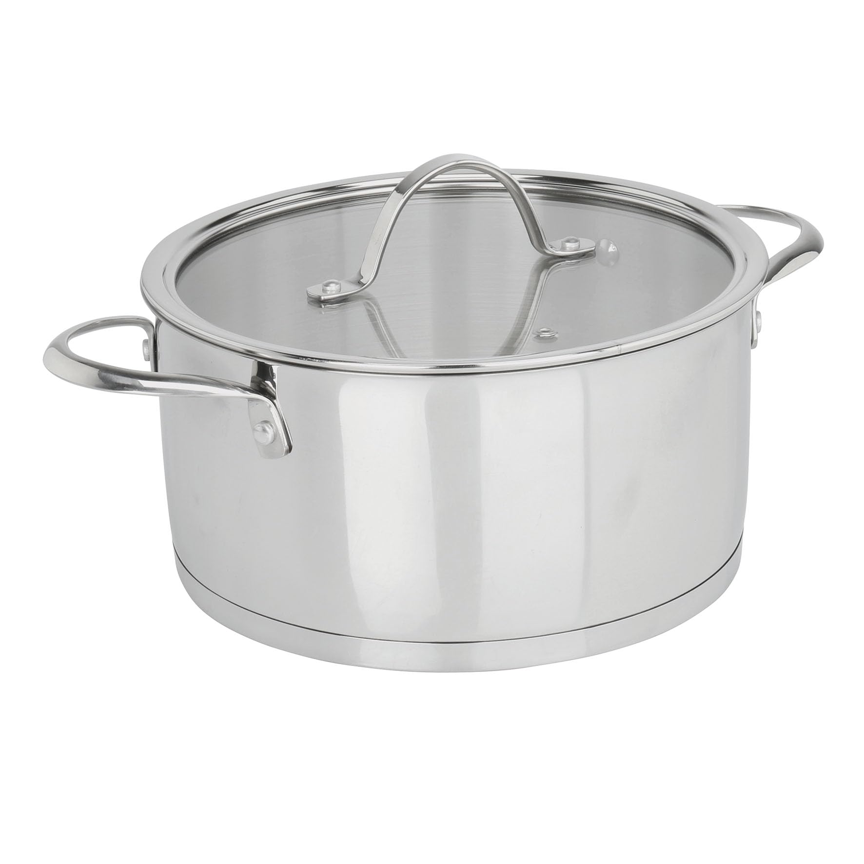 Sitram Charleston 711463, faitout acier inoxydable Ø 24 cm, couvercle vapeur inclus