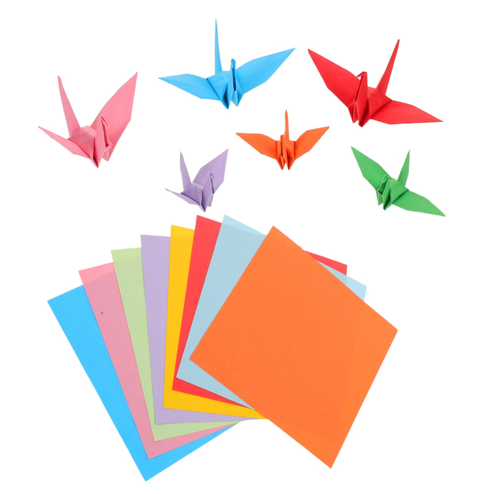 ARTIBETTER Doppelseitiges Origami-papier Bunte Quadratische Bastelbögen für DIY Kunsthandwerk Kreative Faltblätter Vielseitig Farbenfrohes Bastelset