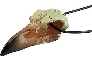 Eerie Raven Skull Adornment: An Enigmatic Halloween Fixture