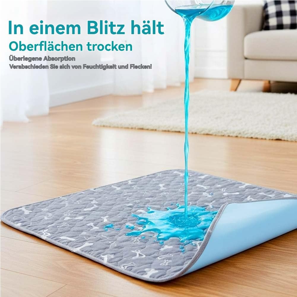 2026 Neue Wuffaro PIPI Matte, Wuffaroo PIPI Matte Mit Pheromone, Welpenunterlagen Waschbar, Wiederverwendbar, Auslaufsicher, rutschfest, Trocknende, Für Alle Hunde (E,30*30cm)