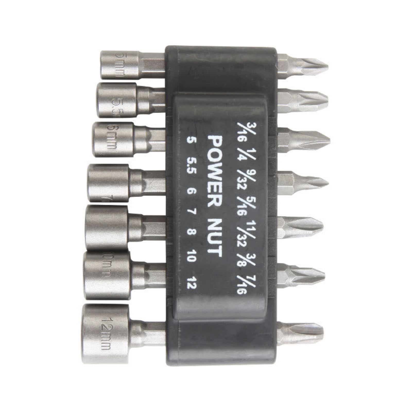 Tsophreniq 7Pcs Power Nut Driver Drill Bit Tool Hexagonal Socket Electric Wrench Screw Bit For Tool Nut