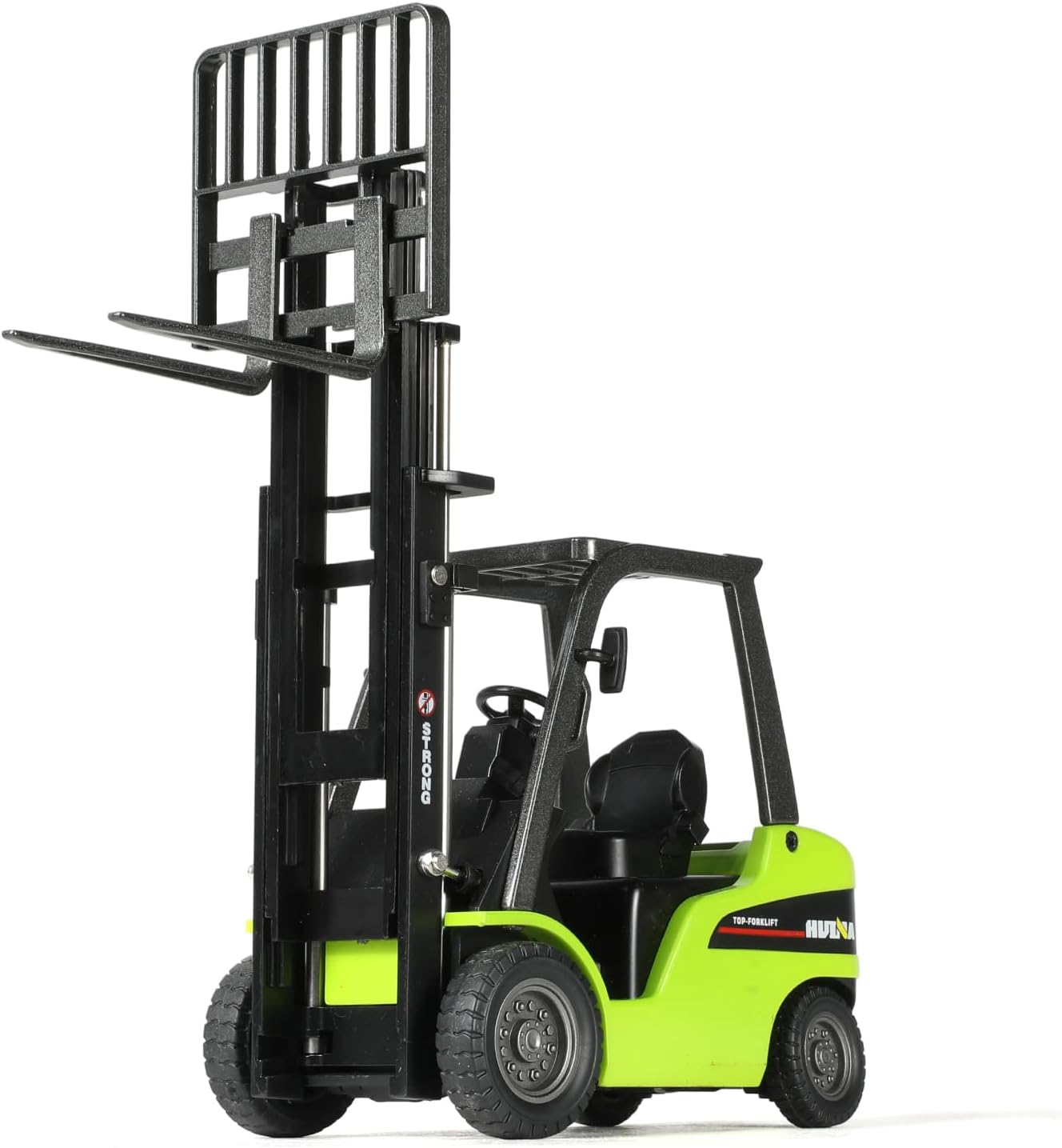 Liftable Forklift Construction Toys, Die-cast Scale All Metal Mini Construction Vehicle Fork Truck, Collection Forklift Desk Decoration Toy Gift-Green