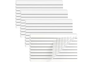 Large Lined Transparent Sticky Notes, Clear Translucent Post Memo Tabs