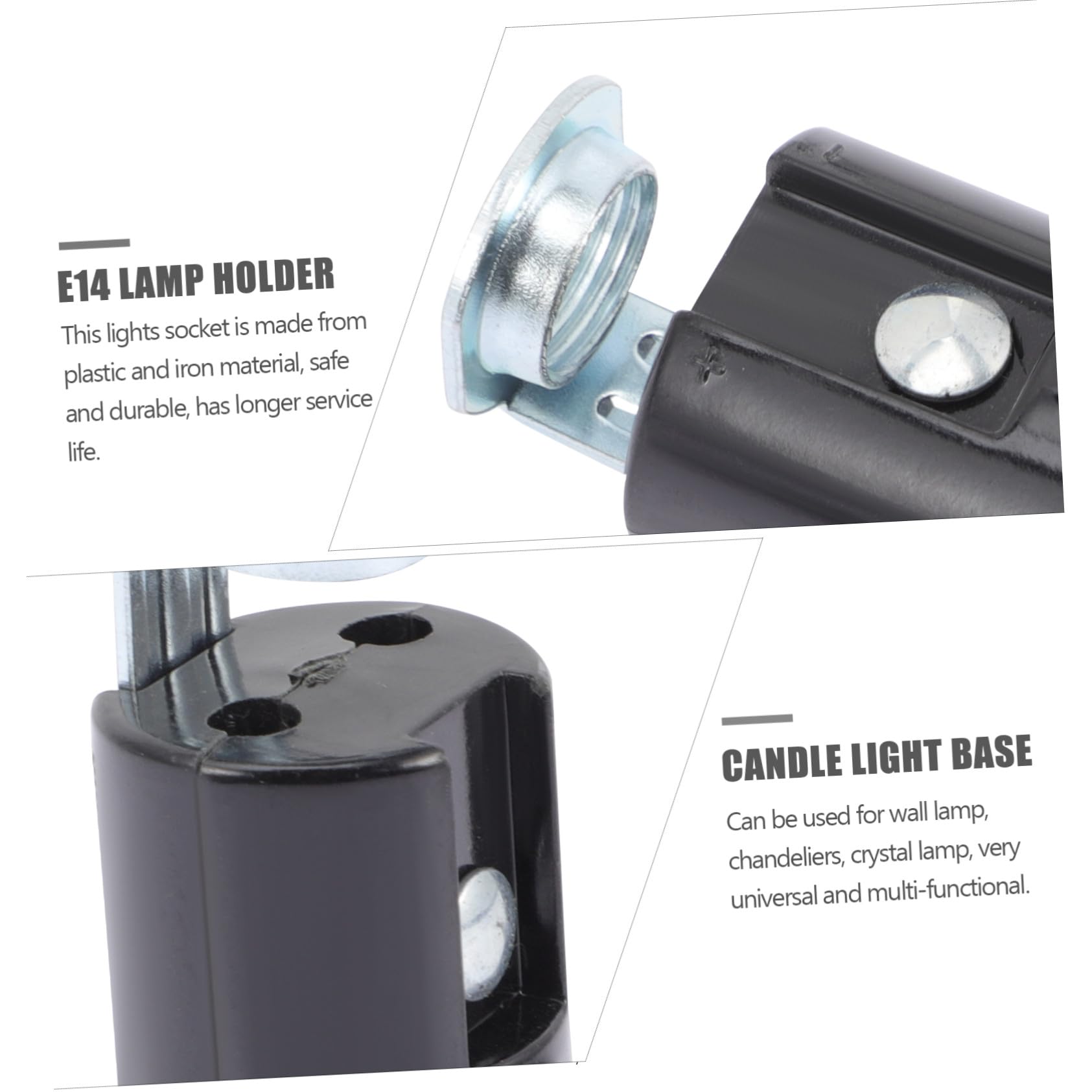 Operitacx 45 Pièces Douilles de Lampe Support pour Lustre Appliques et Projets Diy et Durables pour Cuisine Chambre Salle à Manger et Bar