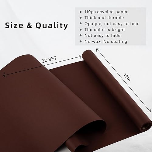 Miniatura 10 de Burymento Rollo de papel de regalo de estraza rojo, papel de estraza de doble cara, papel de estraza de color sólido, papel para manualidades,