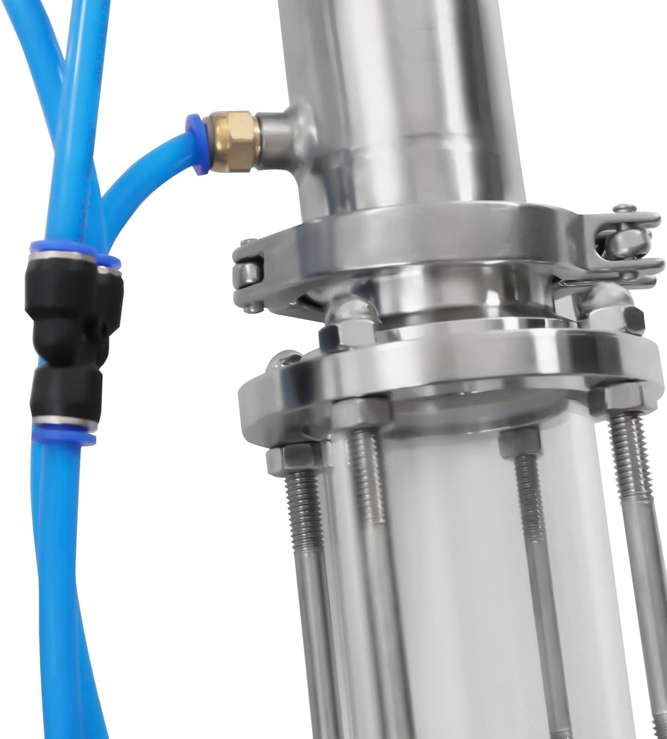 Tubular Distillation Tower with Sight Glass Copper Mesh 2'' Alcohol Distiller Brewing Equipment