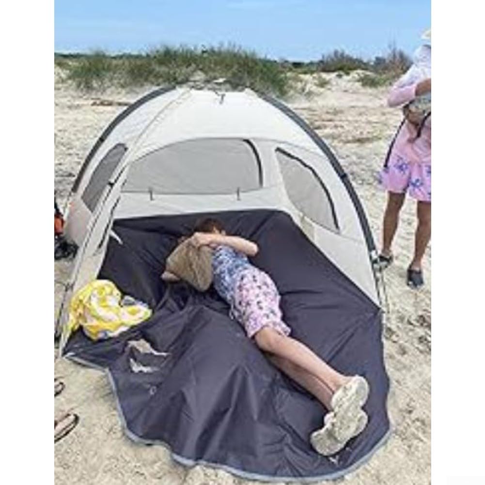 Besttoolifes Tenda da spiaggia portatile, 210 x 140 cm, colore: Verde