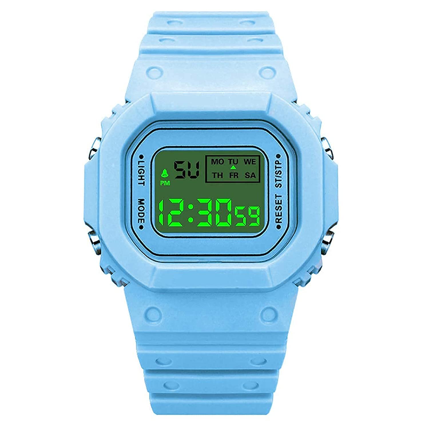 New Blue Digital Student Girls Watches Electronic Digital Watch for Boys Digital Waterproof Sports Watch (B09GG5GC6D) Amazon Price History, Amazon Price Tracker