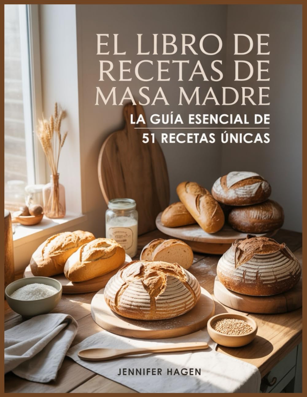 El Libro de Recetas de Masa Madre: La Guía Esencial de 51 Recetas Únicas