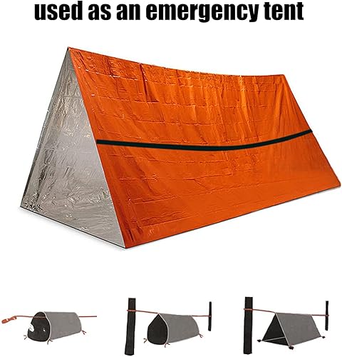 Miniatura 4 de Saco de dormir de película de aluminio, diseño de saco de dormir, fácil de usar, adecuado para acampar en la montaña,