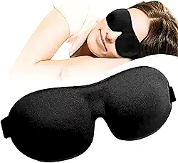 Máscara de Dormir 3D Anatômica Tapa Olho para Sono Profundo com Alça Ajustável Premium