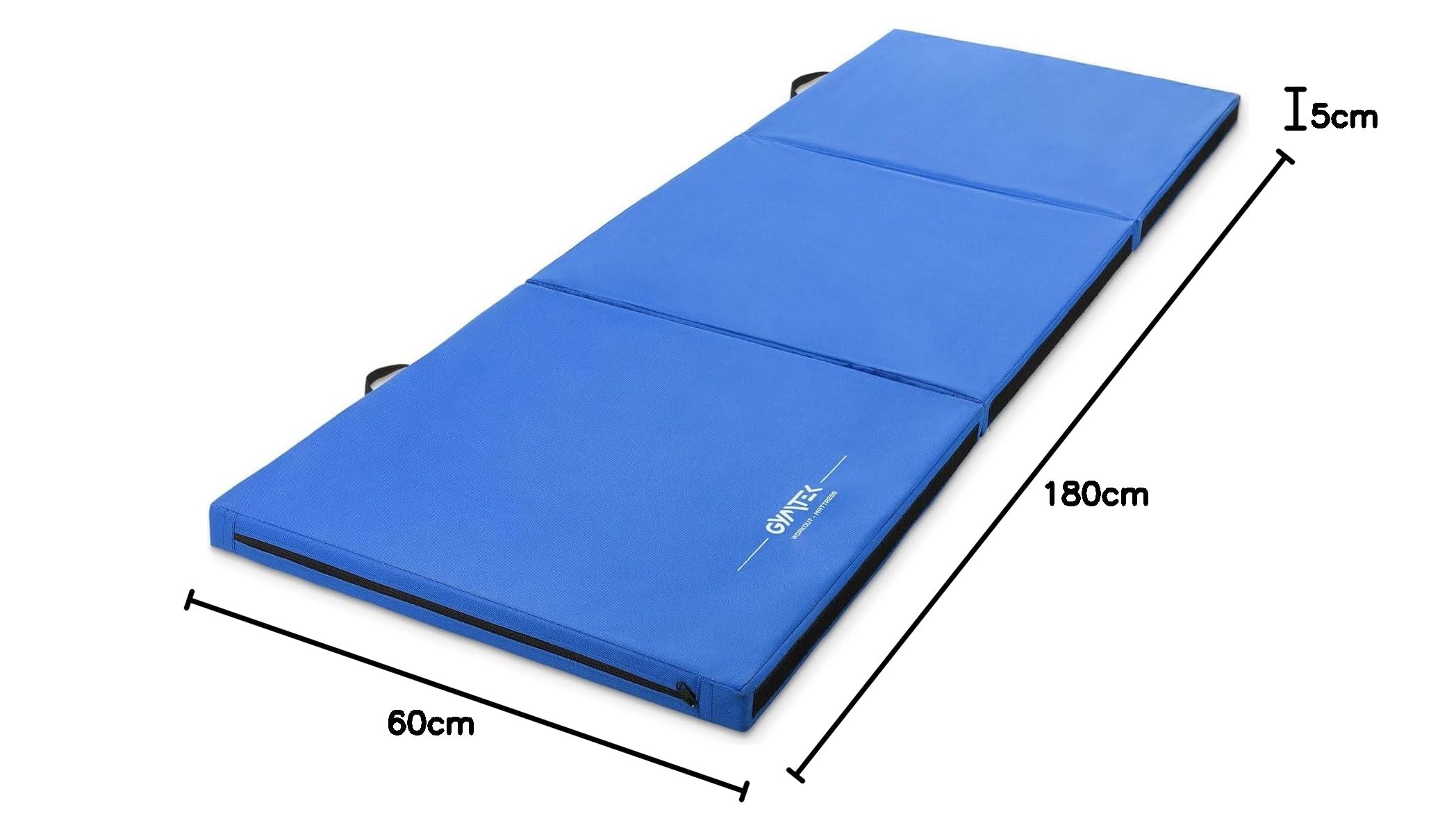 Klappbare Turnmatte 180x60x5cm – Weichbodenmatte - Matratze Trainieren – Trainingsmatte – Gymnastikmatte - Dreifach Faltbare - 3 Teile - Gymnastikmatte für Zuhause