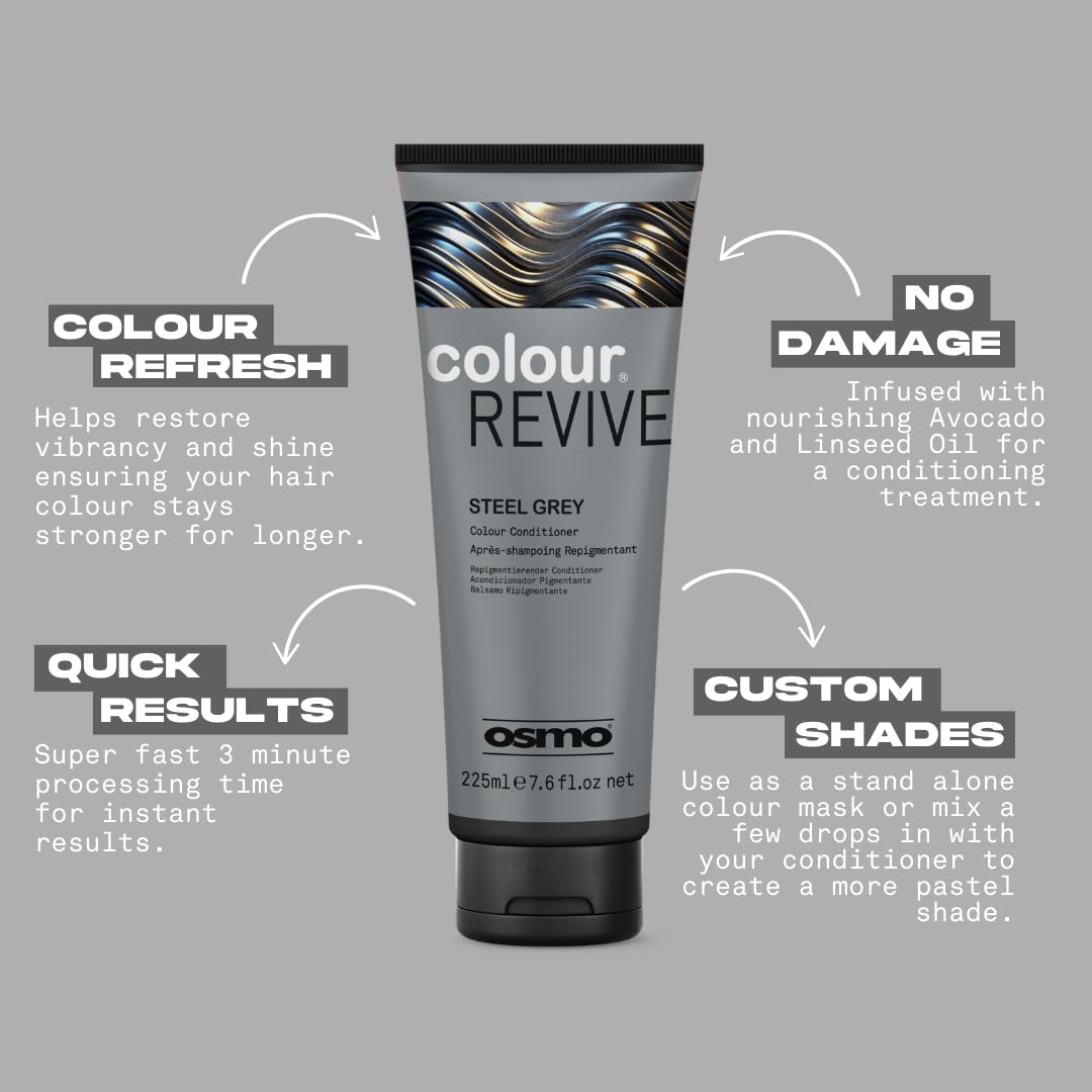 OSMO Color Revive Steel Grey, 225 ml (Pack of 1) - Image 2