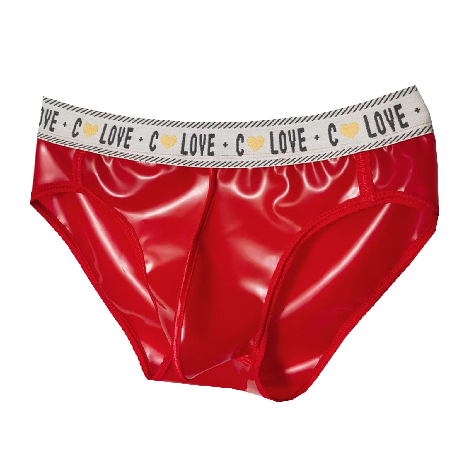 LESOYA Men's Low Rise Hip Briefs Underwear Transparent Boxer Shorts with Pouch Panties