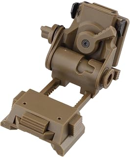 Helmet Mount Bracket L4G24 for Night Vision Device NVG, Adjustable Release Lever, Nylon, Black(Khaki)