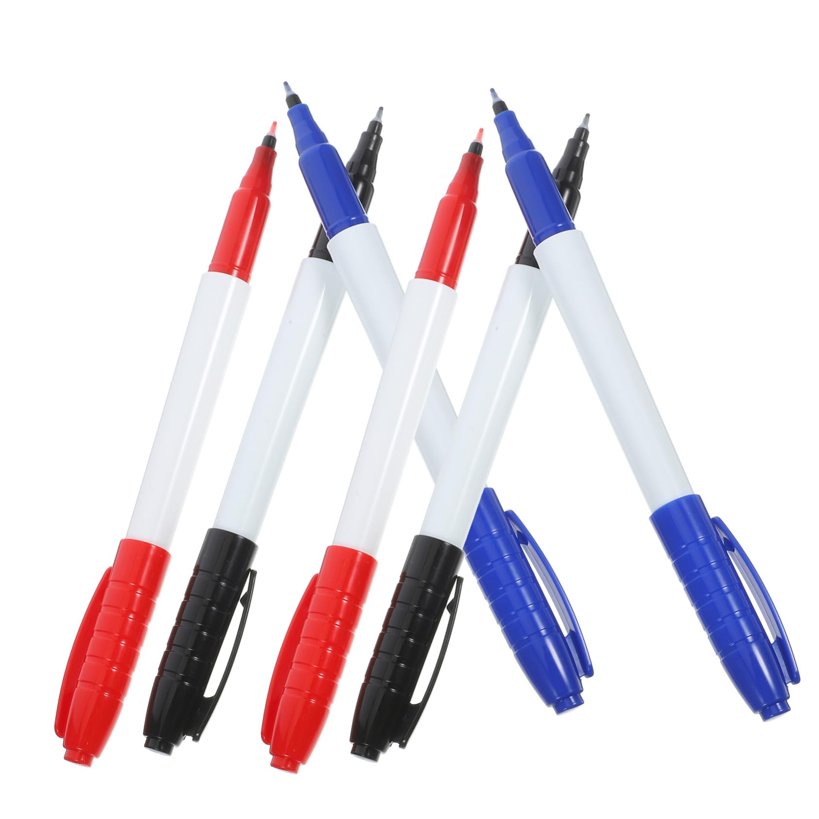 Rotuladores Para Pizarra Punta Fina 0,5 Mm Borrables Recargables Colores Azul 6 Unidades Para Oficina y Escuela