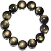 Gold Sheen Obsidian Bracelet Talisman Bead Divine Masculine Within
